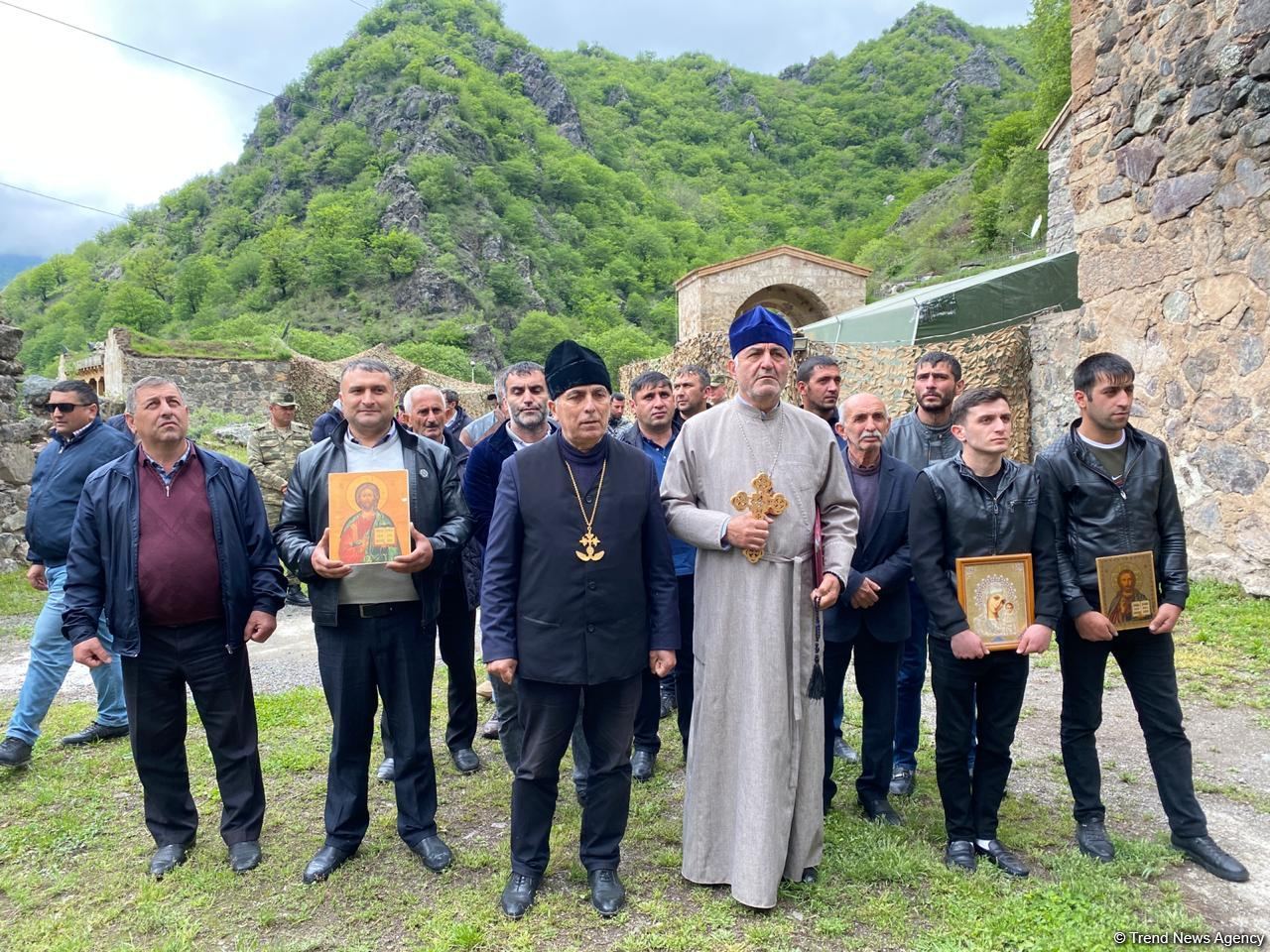 Representative of Albanian-Udi, other Christian communities begin visit to Azerbaijan's Kalbajar (PHOTO)