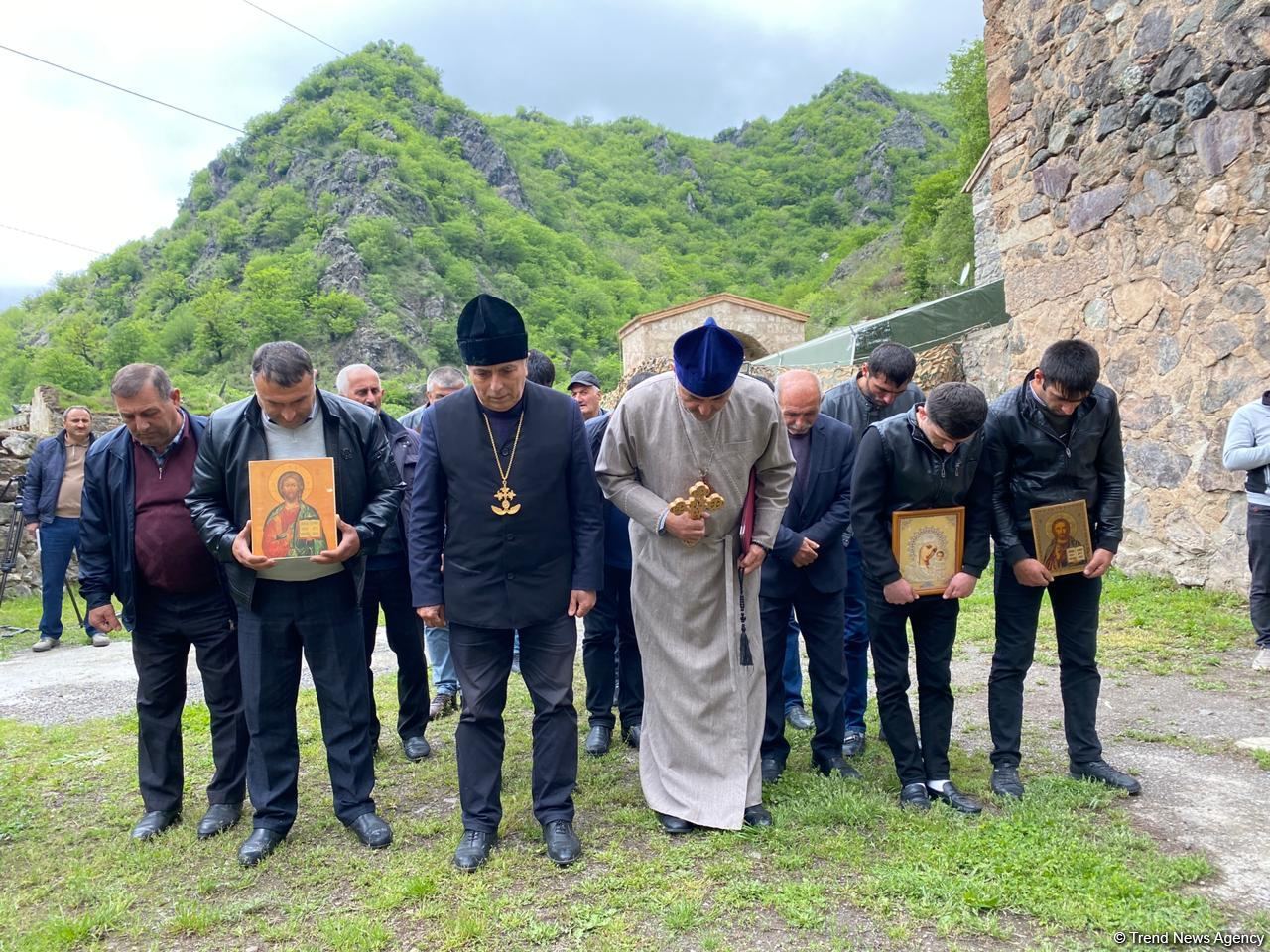 Representative of Albanian-Udi, other Christian communities begin visit to Azerbaijan's Kalbajar (PHOTO)