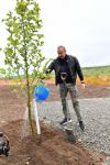 President Ilham Aliyev and First Lady Mehriban Aliyeva plant trees in park to be created in Fuzuli city (VIDEO)