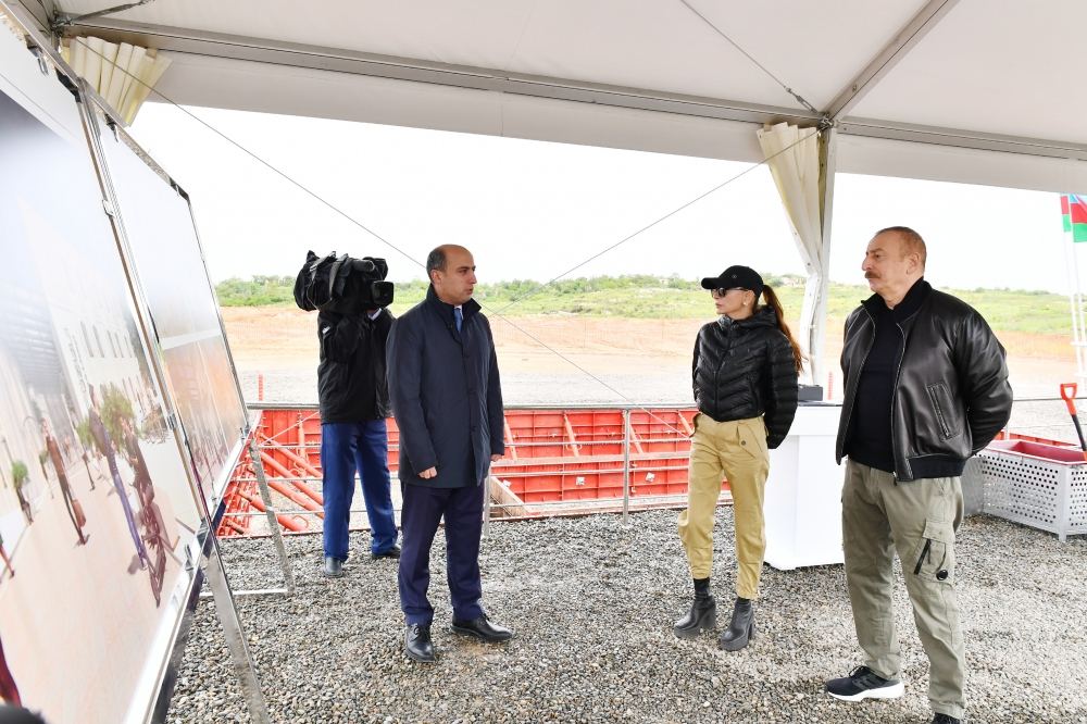 President Ilham Aliyev, First Lady Mehriban Aliyeva attend groundbreaking ceremony for Vocational Lyceum in Fuzuli (PHOTO/VIDEO)