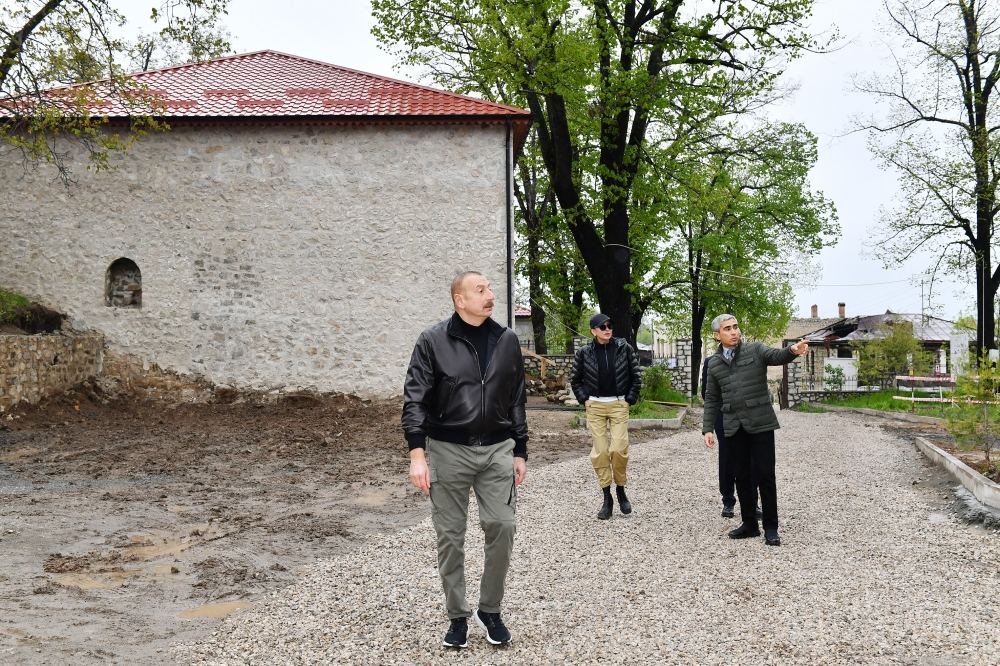 President Ilham Aliyev, First Lady Mehriban Aliyeva visit Shusha (PHOTO/VIDEO)