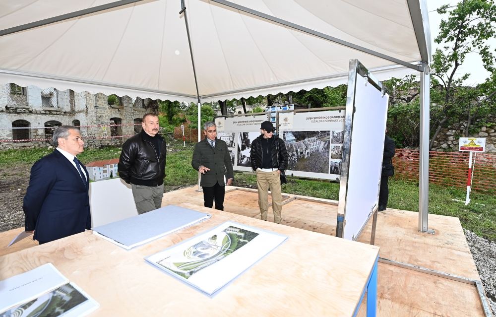 President Ilham Aliyev, First Lady Mehriban Aliyeva visit Shusha (PHOTO/VIDEO)