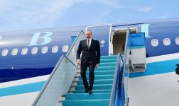 President Ilham Aliyev arrives in Turkiye for working visit (PHOTO)