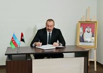 President Ilham Aliyev visits embassy of UAE in Baku, offers condolences over death of President Sheikh Khalifa bin Zayed Al Nahyan (PHOTO/VIDEO)