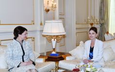 Azerbaijani, Lithuanian first ladies meet (PHOTO)