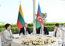 Official dinner hosted on behalf of President Ilham Aliyev, First Lady Mehriban Aliyeva in honor of President Gitanas Nausėda, First Lady Diana Nausėdienė (PHOTO/VIDEO)