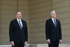 Official welcome ceremony held for Lithuanian President Gitanas Nausėda in Baku (PHOTO/VİDEO)