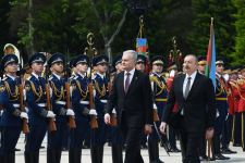 Official welcome ceremony held for Lithuanian President Gitanas Nausėda in Baku (PHOTO/VİDEO)