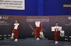 Awards held for winners of 6th Azerbaijan and Baku Championships in Aerobic Gymnastics among pre-juniors and juniors (PHOTO)