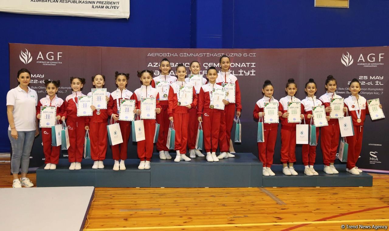 Awards ceremony held for winners of Azerbaijan and Baku Championships in Aerobic Gymnastics among groups and trios (PHOTO)