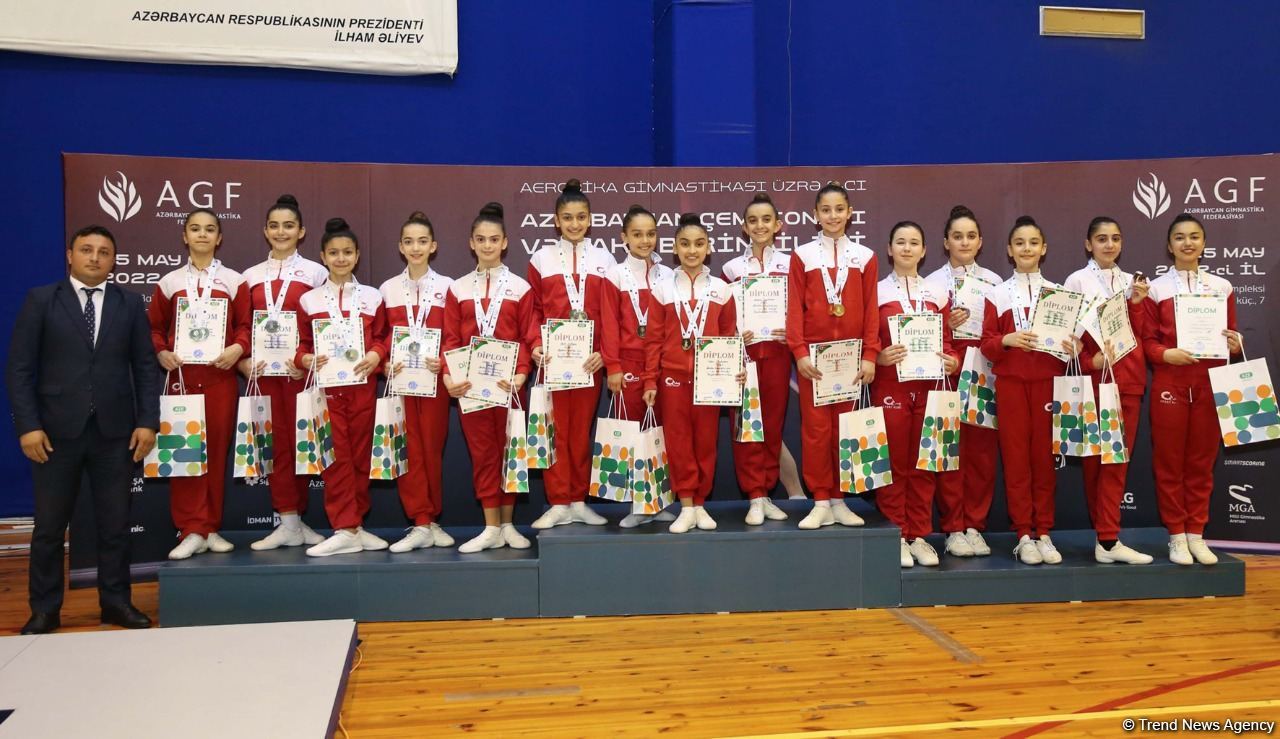 Awards ceremony held for winners of Azerbaijan and Baku Championships in Aerobic Gymnastics among groups and trios (PHOTO)