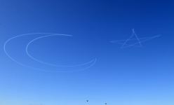 President Ilham Aliyev, President Recep Tayyip Erdogan, First Ladies Mehriban Aliyeva and Emine Erdogan watched air show at TECHNOFEST Azerbaijan (PHOTO)