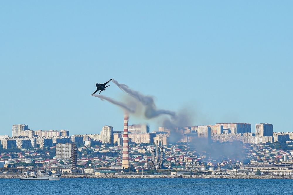 President Ilham Aliyev, President Recep Tayyip Erdogan, First Ladies Mehriban Aliyeva and Emine Erdogan watched air show at TECHNOFEST Azerbaijan (PHOTO)
