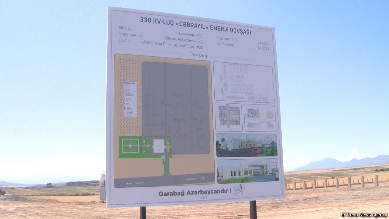 Azerbaijan’s Jabrayil energy unit to connect country's power lines with Azerbaijani Nakhchivan and Turkey (PHOTO)