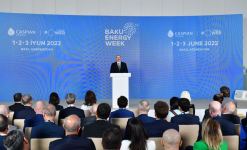 President Ilham Aliyev attending official opening ceremony of 27th International Caspian Oil & Gas Exhibition on sidelines of Baku Energy Week (PHOTO/VIDEO)