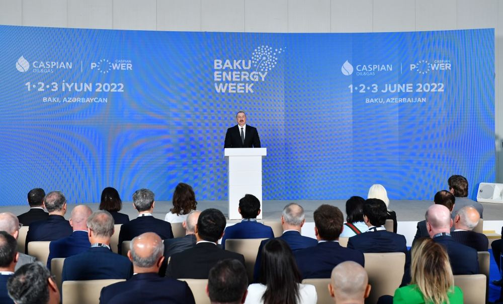 President Ilham Aliyev attending official opening ceremony of 27th International Caspian Oil & Gas Exhibition on sidelines of Baku Energy Week (PHOTO/VIDEO)
