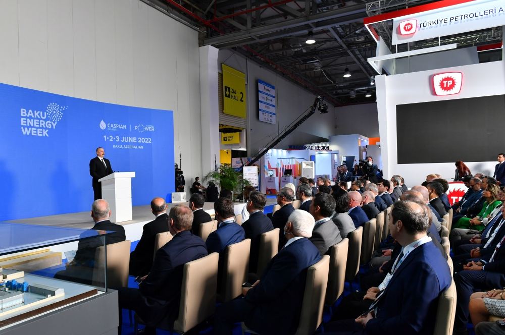 President Ilham Aliyev attending official opening ceremony of 27th International Caspian Oil & Gas Exhibition on sidelines of Baku Energy Week (PHOTO/VIDEO)