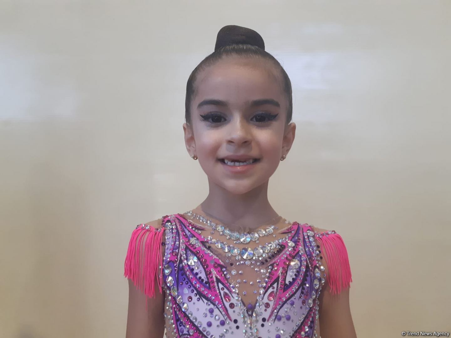 Participant of 1st Open Championship of "Ojag Sport" Club in Rhythmic Gymnastics talks encouraging support of spectators