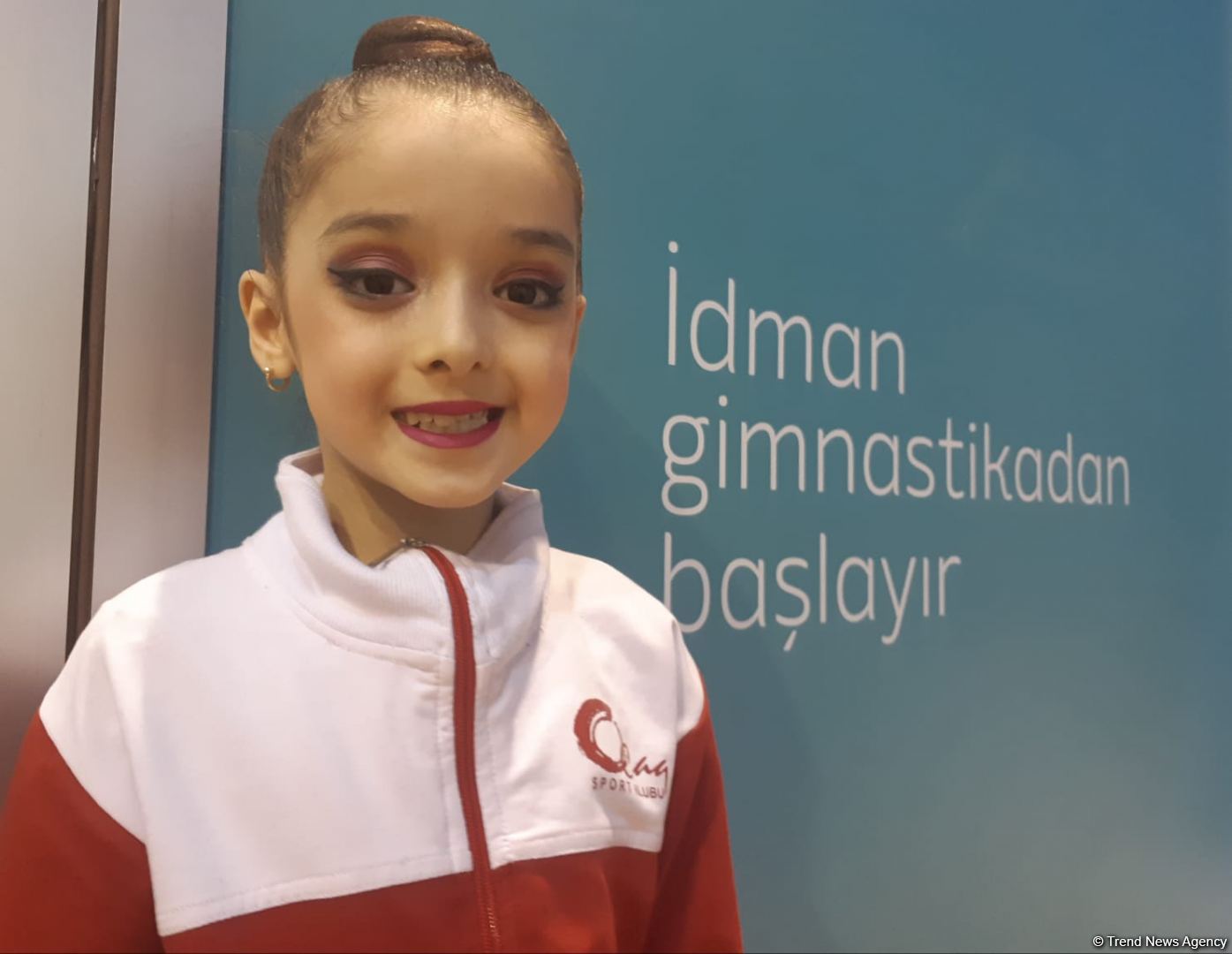 Young Azerbaijani athlete expresses her joy at participating in gymnastics competitions