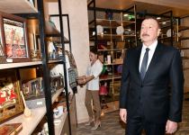 President Ilham Aliyev, First Lady Mehriban Aliyeva get acquainted with conditions created at “Sharg Bazari” complex (PHOTO/VIDEO)