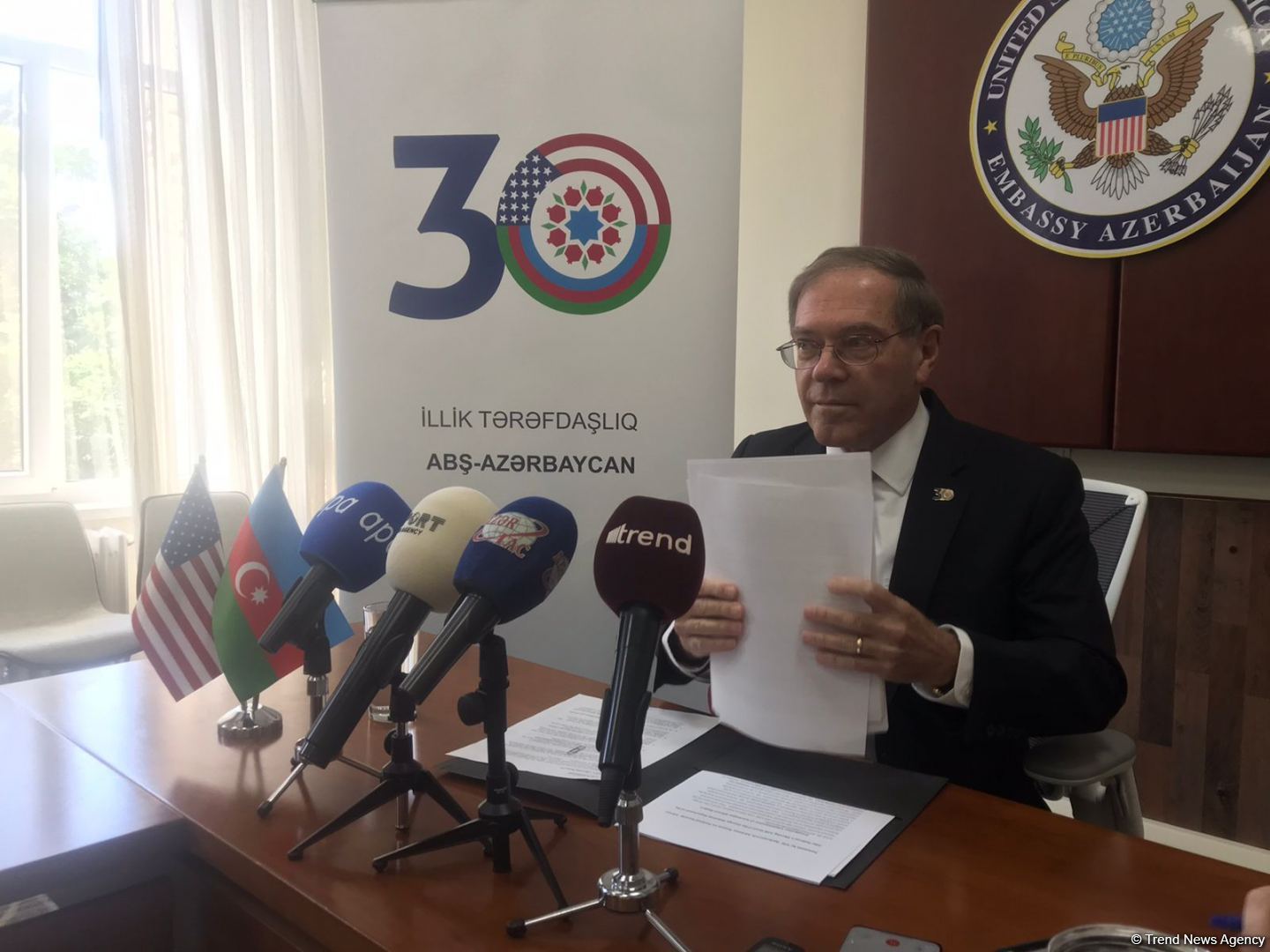 US in dialogue with Azerbaijan, Armenia to support peace process - Ambassador Litzenberger
