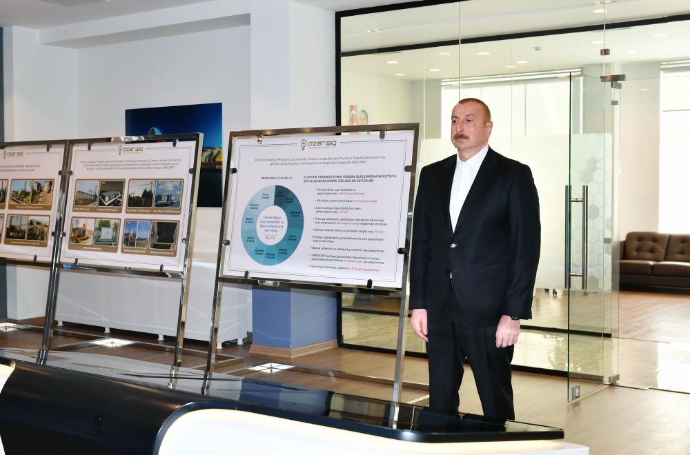 President Ilham Aliyev attends opening of new power substation and Digital Network General Management Center (PHOTO/VIDEO)