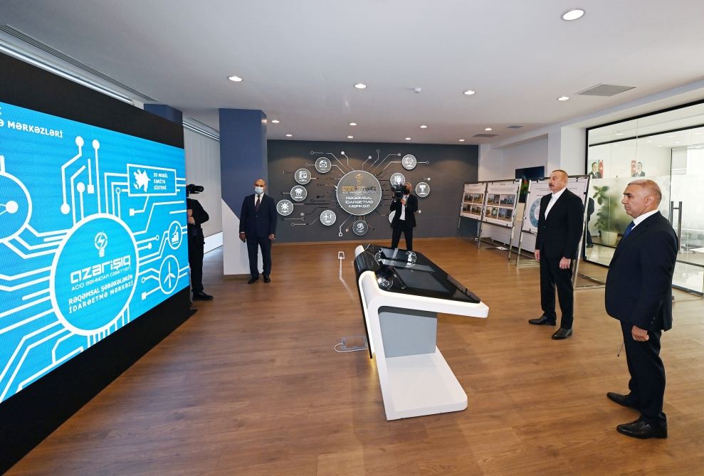 President Ilham Aliyev attends opening of new power substation and Digital Network General Management Center (PHOTO/VIDEO)
