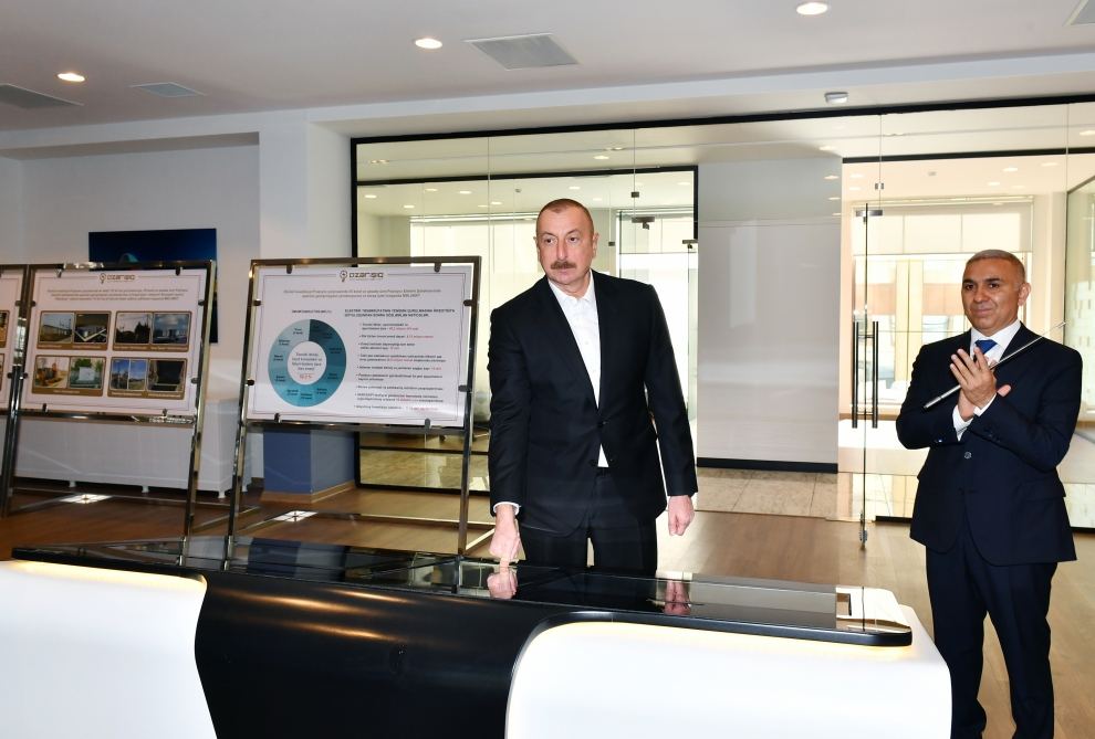 President Ilham Aliyev attends opening of new power substation and Digital Network General Management Center (PHOTO/VIDEO)