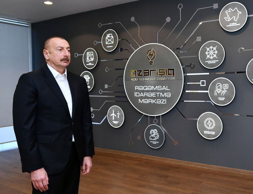 President Ilham Aliyev attends opening of new power substation and Digital Network General Management Center (PHOTO/VIDEO)