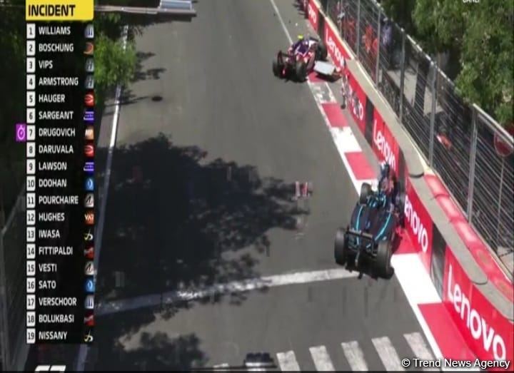 More Formula 2 cars crash in Baku (PHOTO)