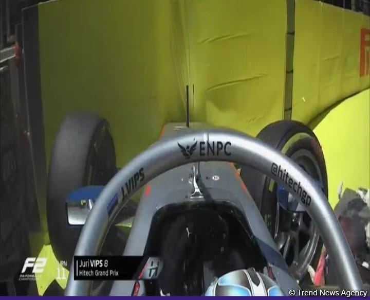 Another accident takes place within main Formula 2 race in Baku (PHOTO)