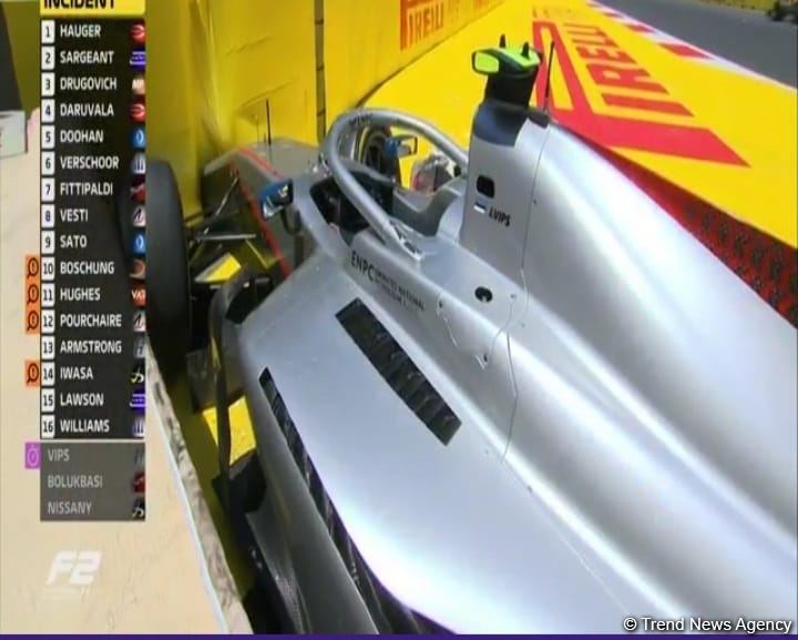 Another accident takes place within main Formula 2 race in Baku (PHOTO)