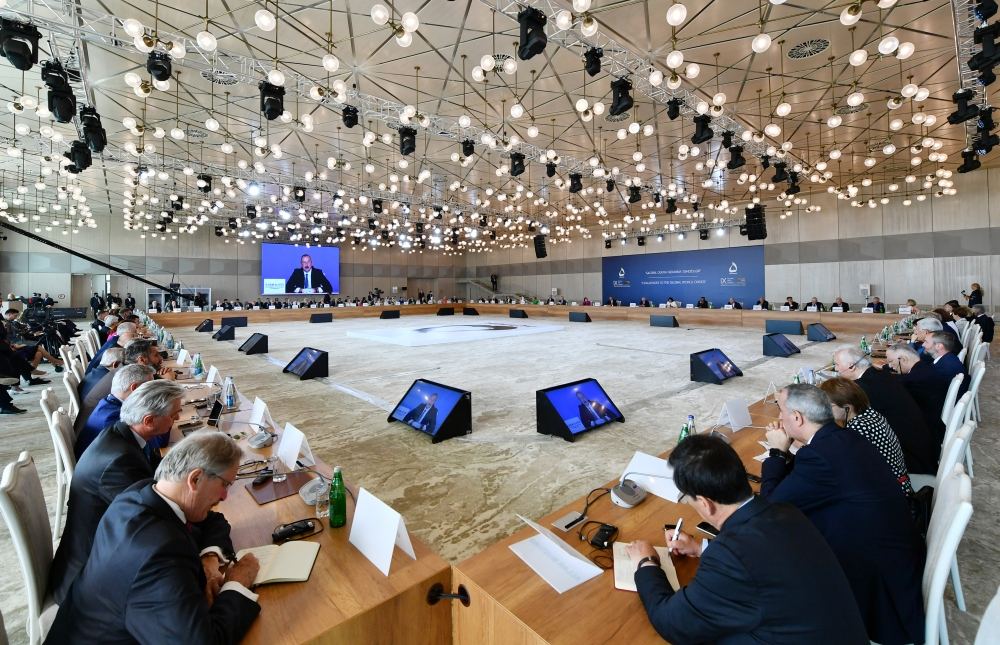 President Ilham Aliyev makes speech at opening ceremony of Global Baku Forum (PHOTO/VIDEO)