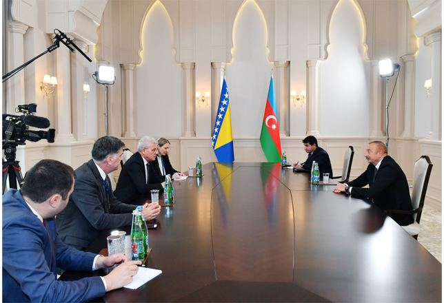President Ilham Aliyev meets chairman of Presidency of Bosnia and Herzegovina