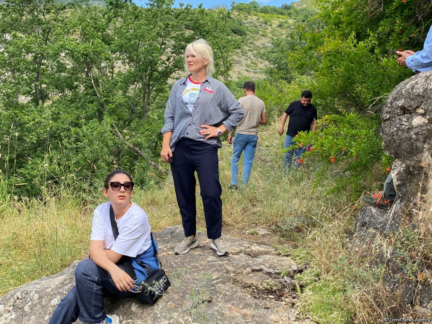 Famous foreign travelers start trip to Azerbaijan's liberated territories (PHOTO)
