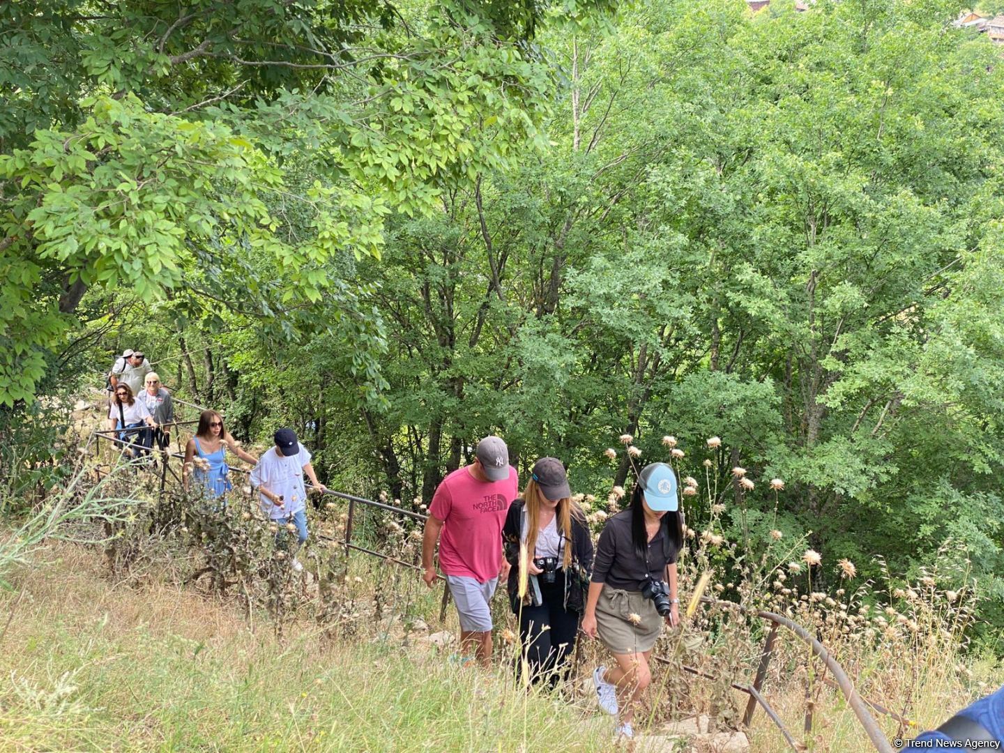 Famous foreign travelers start trip to Azerbaijan's liberated territories (PHOTO)