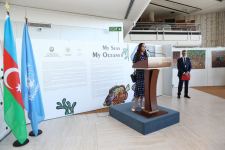 Vice-president of Heydar Aliyev Foundation Leyla Aliyeva attends inauguration of “My Seas, My Oceans” exhibition in Geneva (PHOTO)