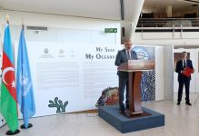 Vice-president of Heydar Aliyev Foundation Leyla Aliyeva attends inauguration of “My Seas, My Oceans” exhibition in Geneva (PHOTO)