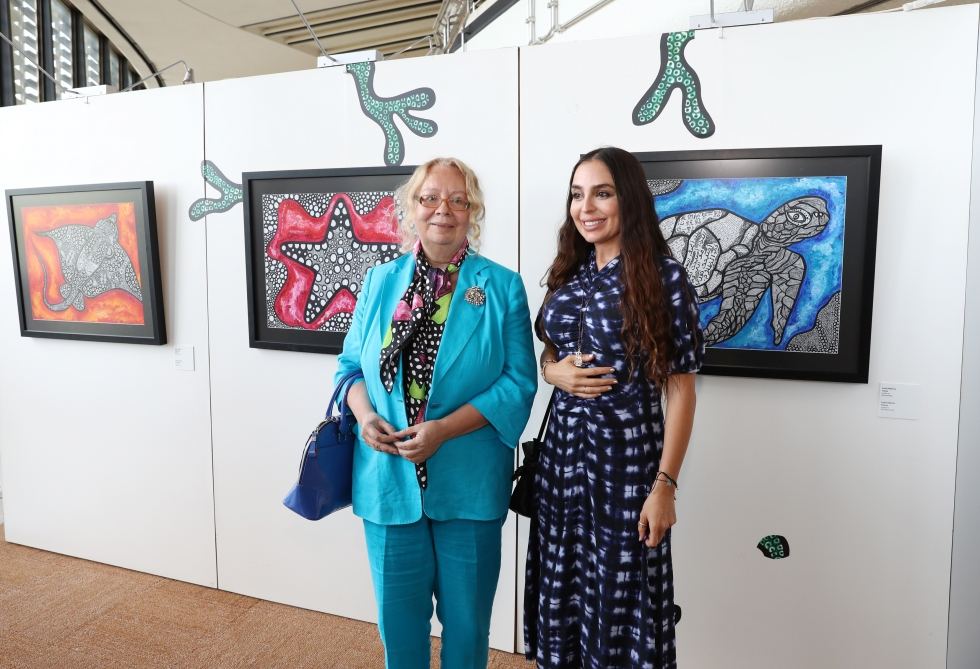 Vice-president of Heydar Aliyev Foundation Leyla Aliyeva attends inauguration of “My Seas, My Oceans” exhibition in Geneva (PHOTO)