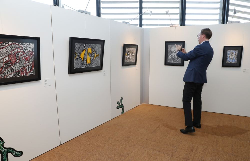 Vice-president of Heydar Aliyev Foundation Leyla Aliyeva attends inauguration of “My Seas, My Oceans” exhibition in Geneva (PHOTO)