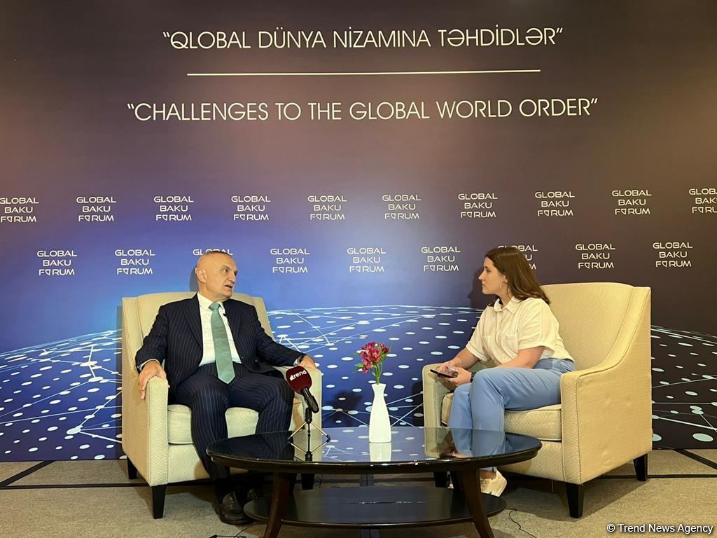 Albanian construction companies ready to participate in restoration process in Karabakh - President Ilir Meta (Interview) (PHOTO/VIDEO)