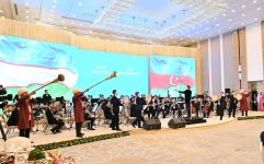 President of Uzbekistan Shavkat Mirziyoyev hosts reception in honor of President of Azerbaijan Ilham Aliyev (PHOTO/VIDEO)