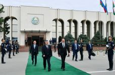 President Ilham Aliyev leaves Tashkent for Urgench city (PHOTO/VIDEO)