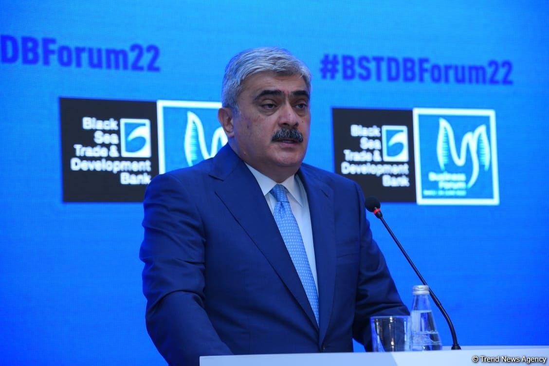 Azerbaijani Finance Minister invites BSTDB to join restoration projects in liberated Karabakh (PHOTO)