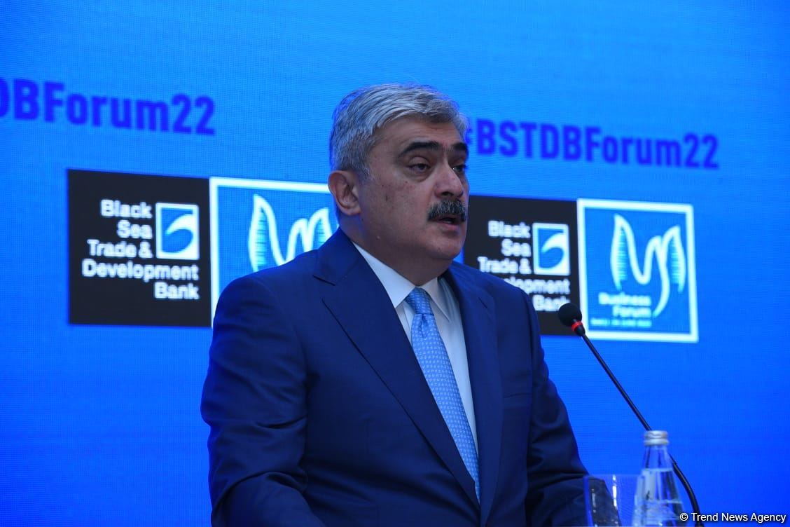 Azerbaijani Finance Minister invites BSTDB to join restoration projects in liberated Karabakh (PHOTO)