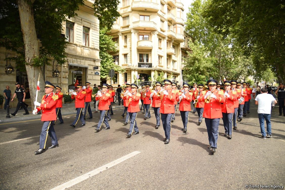 Military bands perform on occasion of Day of Azerbaijani Armed Forces (PHOTO/VIDEO)