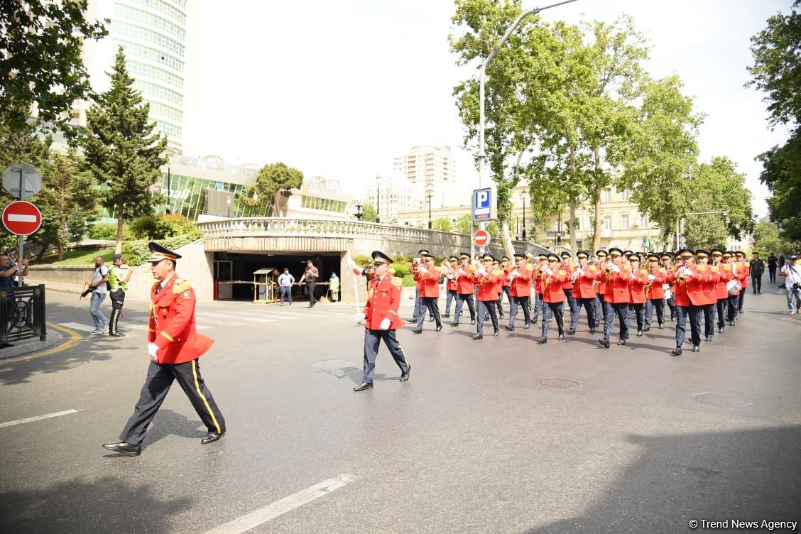 Military bands perform on occasion of Day of Azerbaijani Armed Forces (PHOTO/VIDEO)