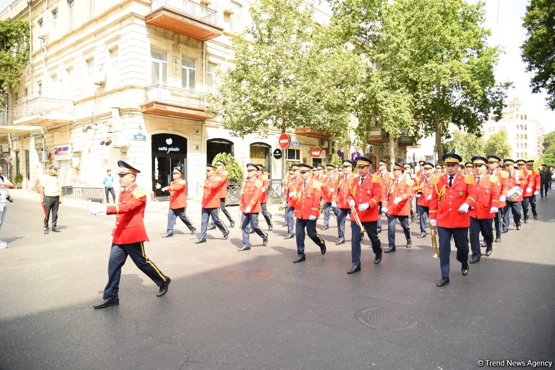 Military bands perform on occasion of Day of Azerbaijani Armed Forces (PHOTO/VIDEO)