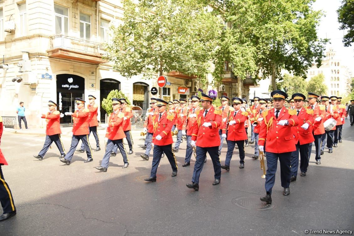 Military bands perform on occasion of Day of Azerbaijani Armed Forces (PHOTO/VIDEO)