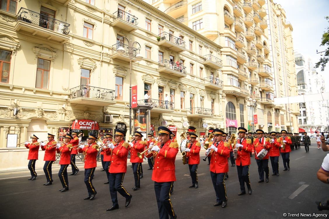 Military bands perform on occasion of Day of Azerbaijani Armed Forces (PHOTO/VIDEO)